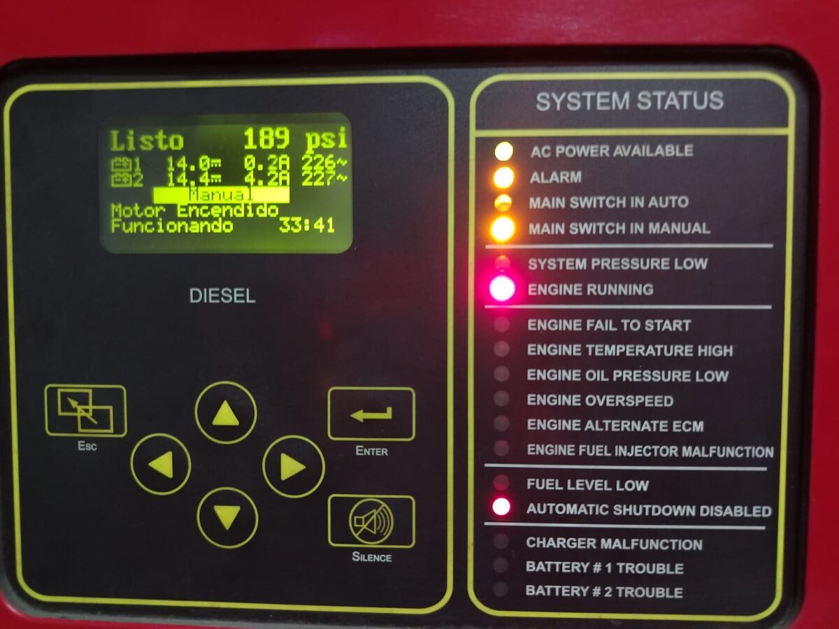 Red húmeda sistema contra incendio industrial Biobío